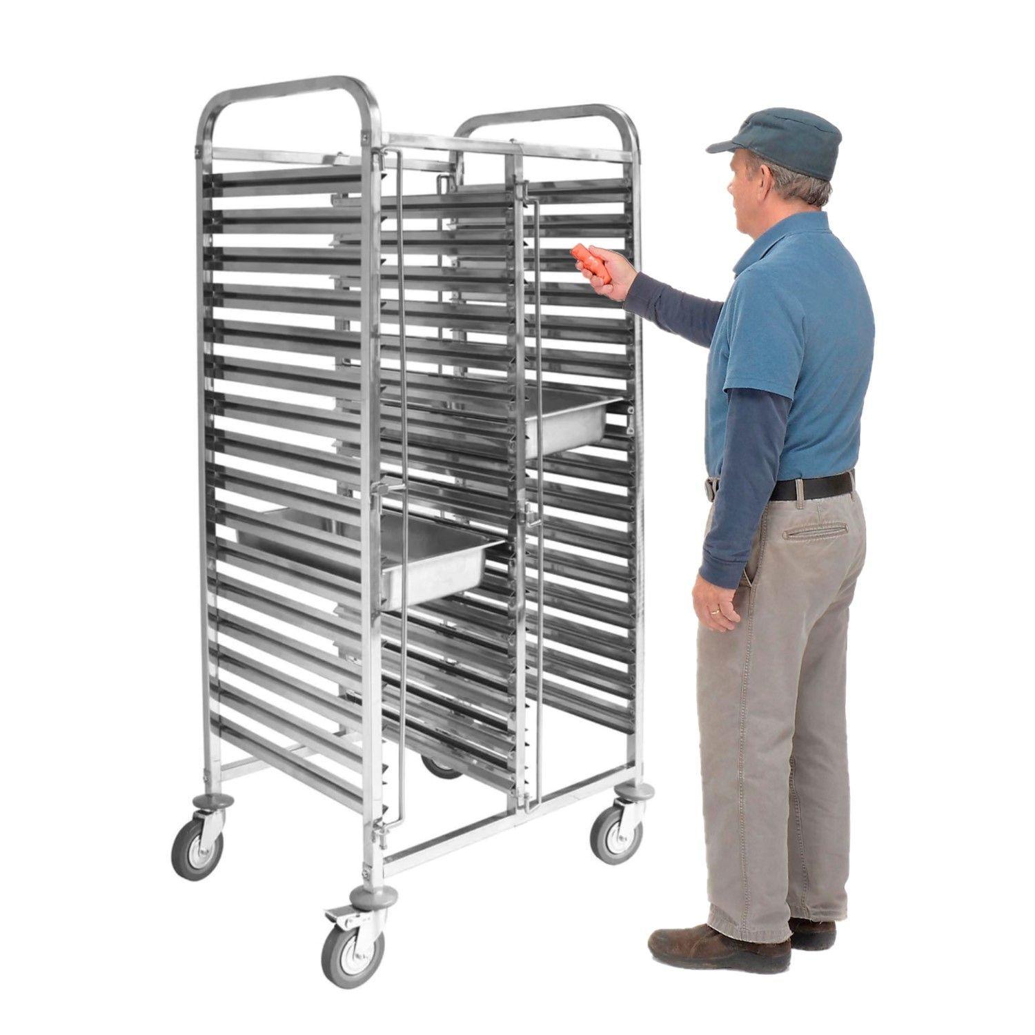 Carro Bandejero 32 Bandejas GN 1/1. Acero Inox.-1