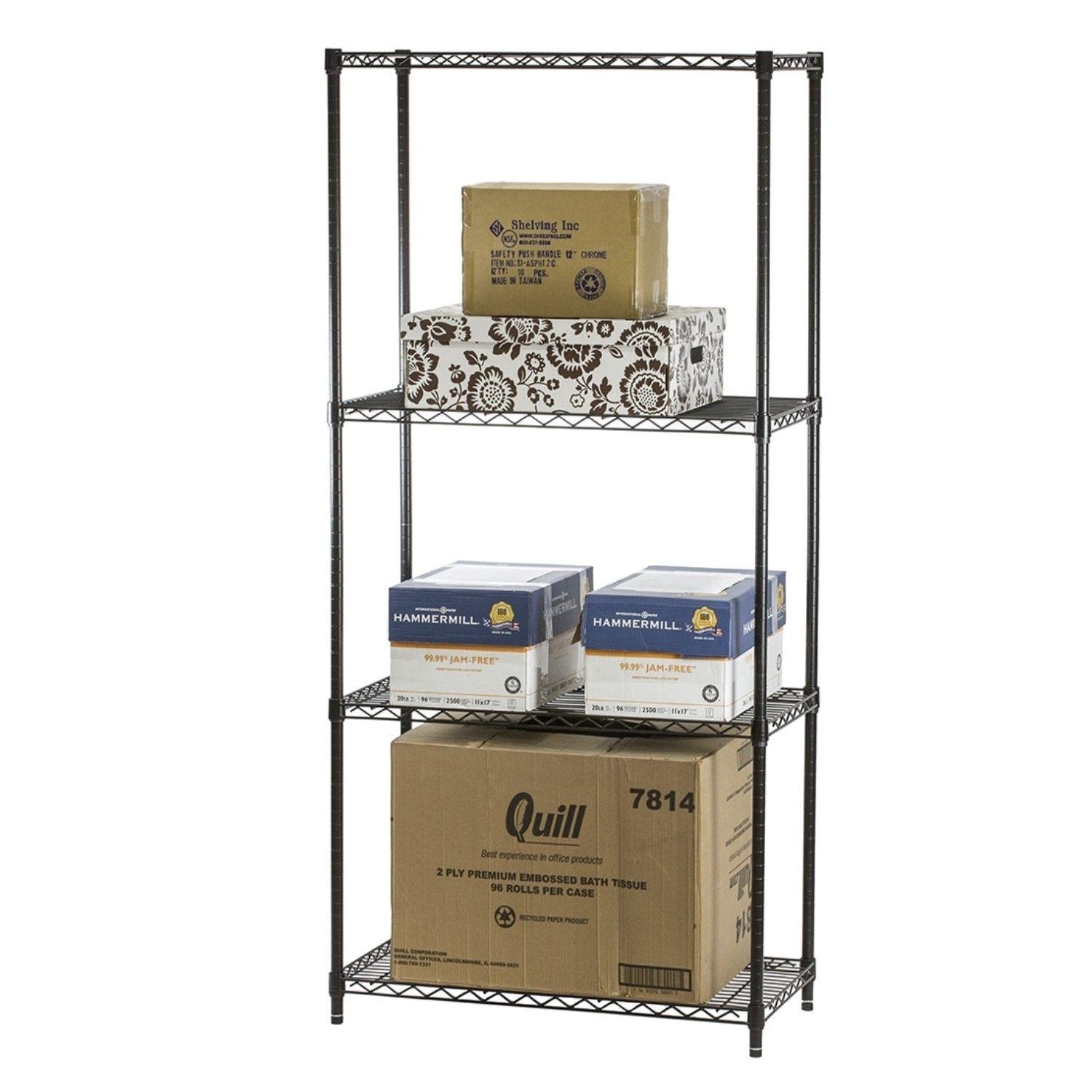 Estante 90x45x180 cm. Epóxico 4 Bandejas Capacidad 800 kg.-2