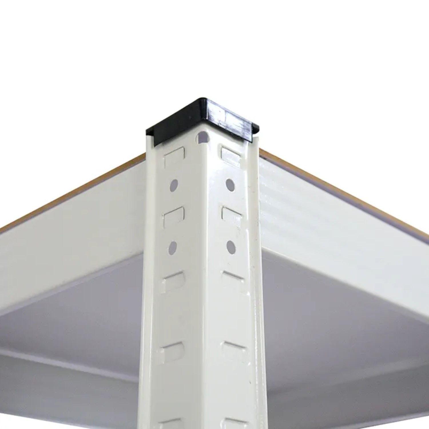 Estante Acero Pintado 90x40x180 cm 5 Band. 875 Kg Blanco-2