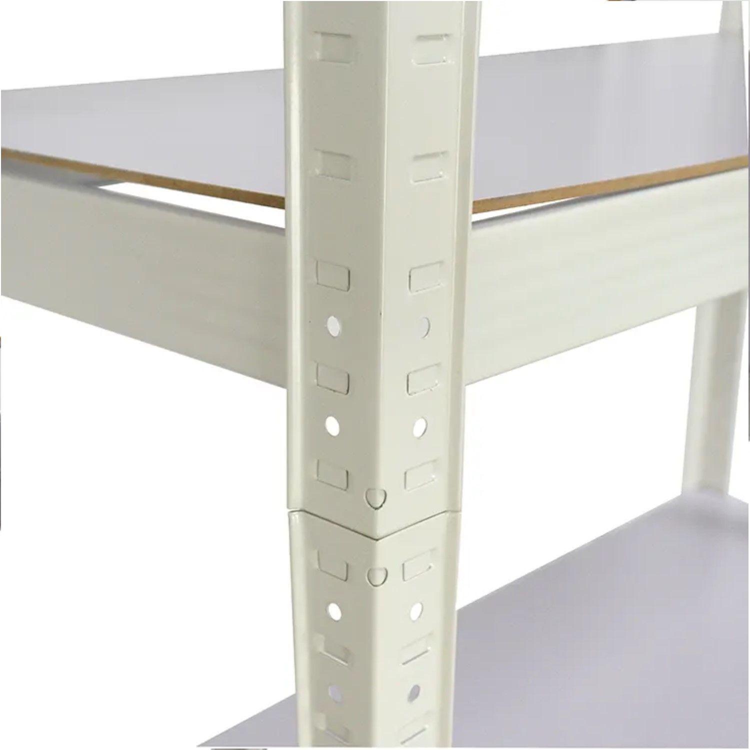 Estante Acero Pintado 90x40x180 cm 5 Band. 875 Kg Blanco-4