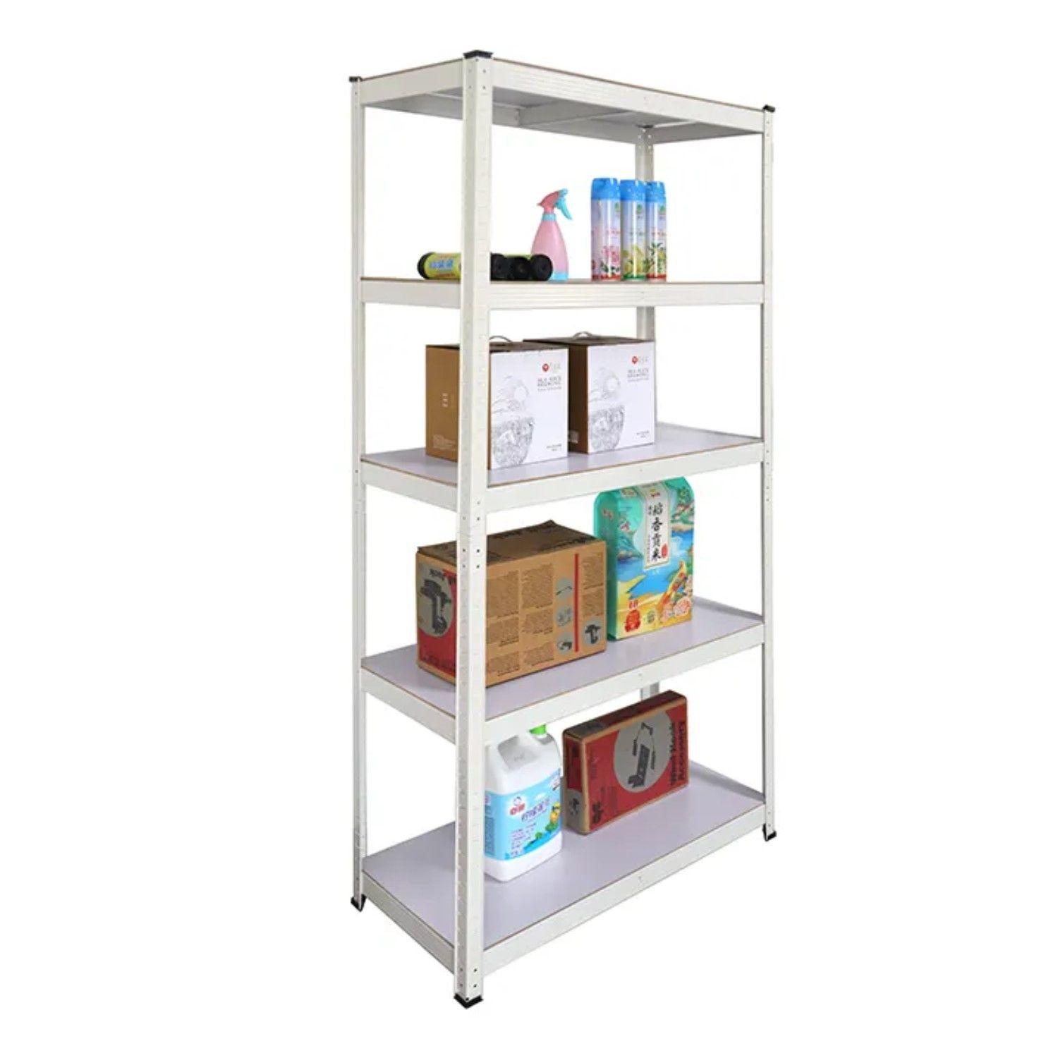 Estante Acero Pintado 90x40x180 cm 5 Band. 875 Kg Blanco-5