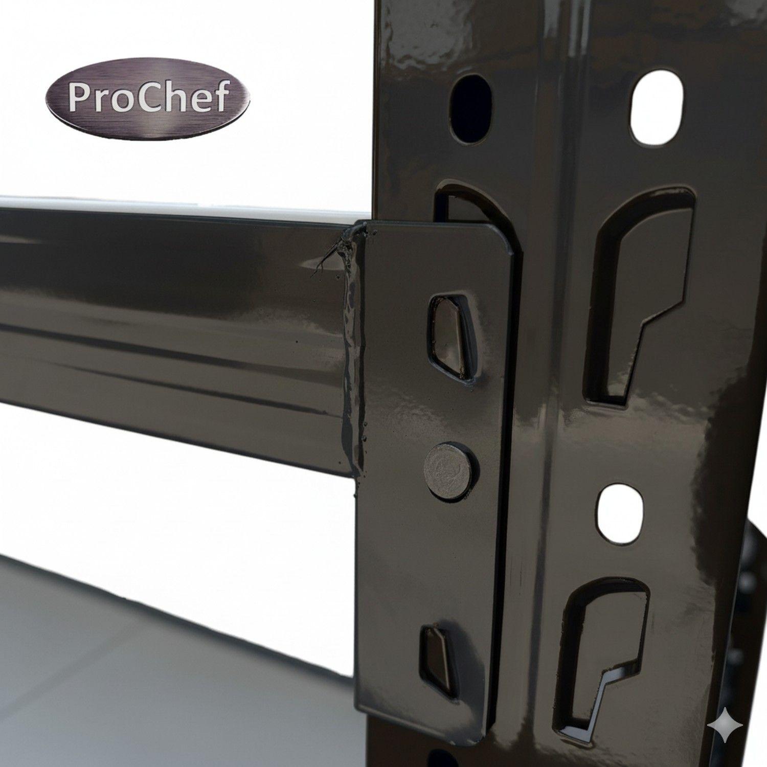 Estante Mini Rack 120x50x200 cm 800 kg Negro-5
