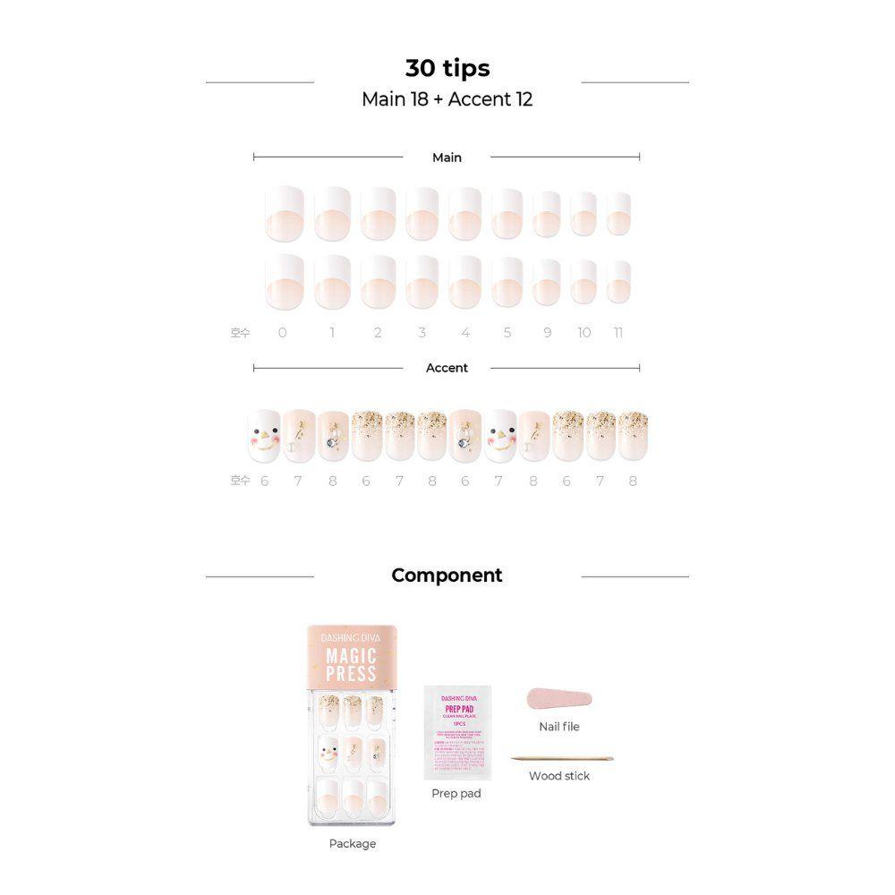 Uñas Magic Gel Press Manicure: MDR837-2