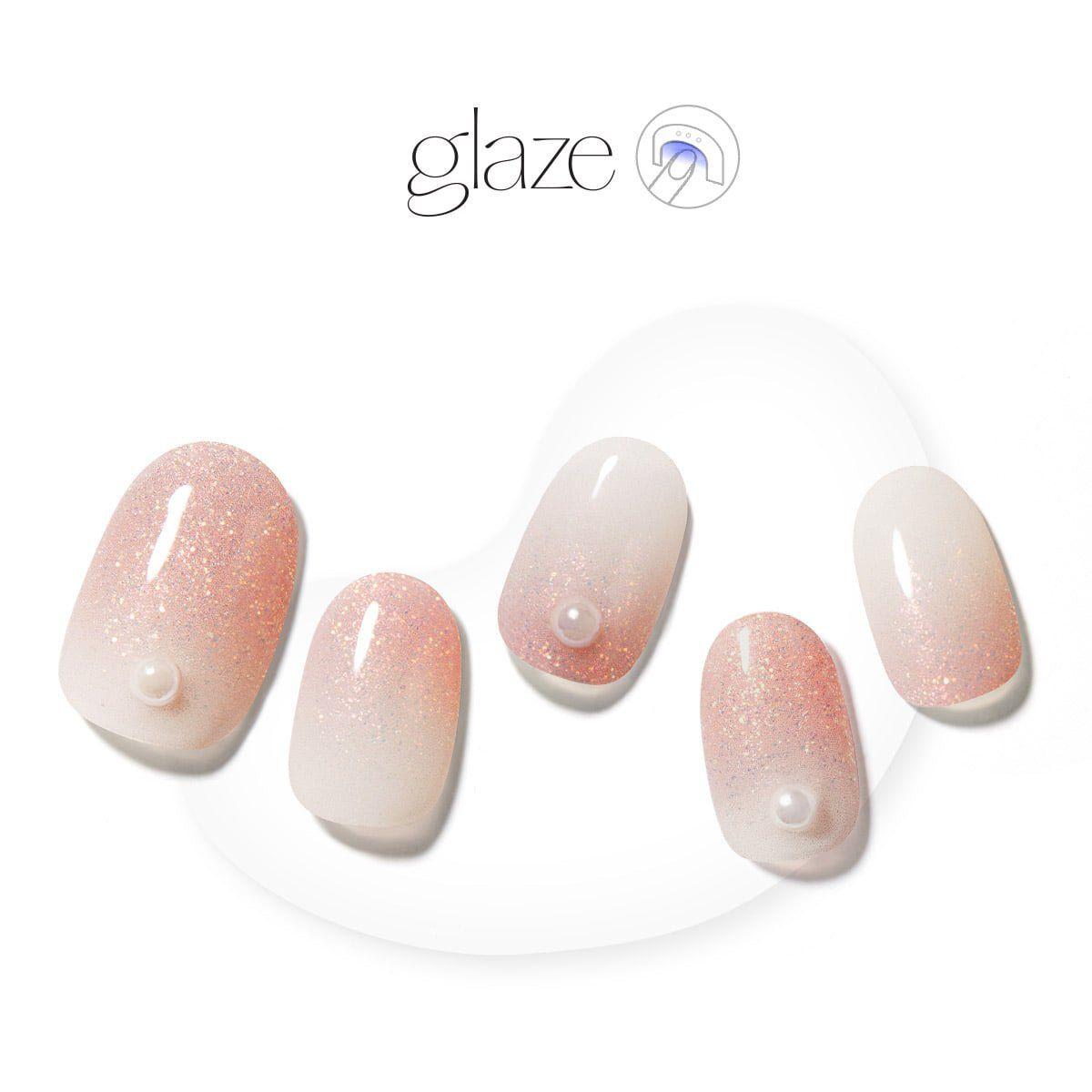 Glaze Semi-Cured Gel Nail: ZMJA048N_CN Lovely Sugar-1