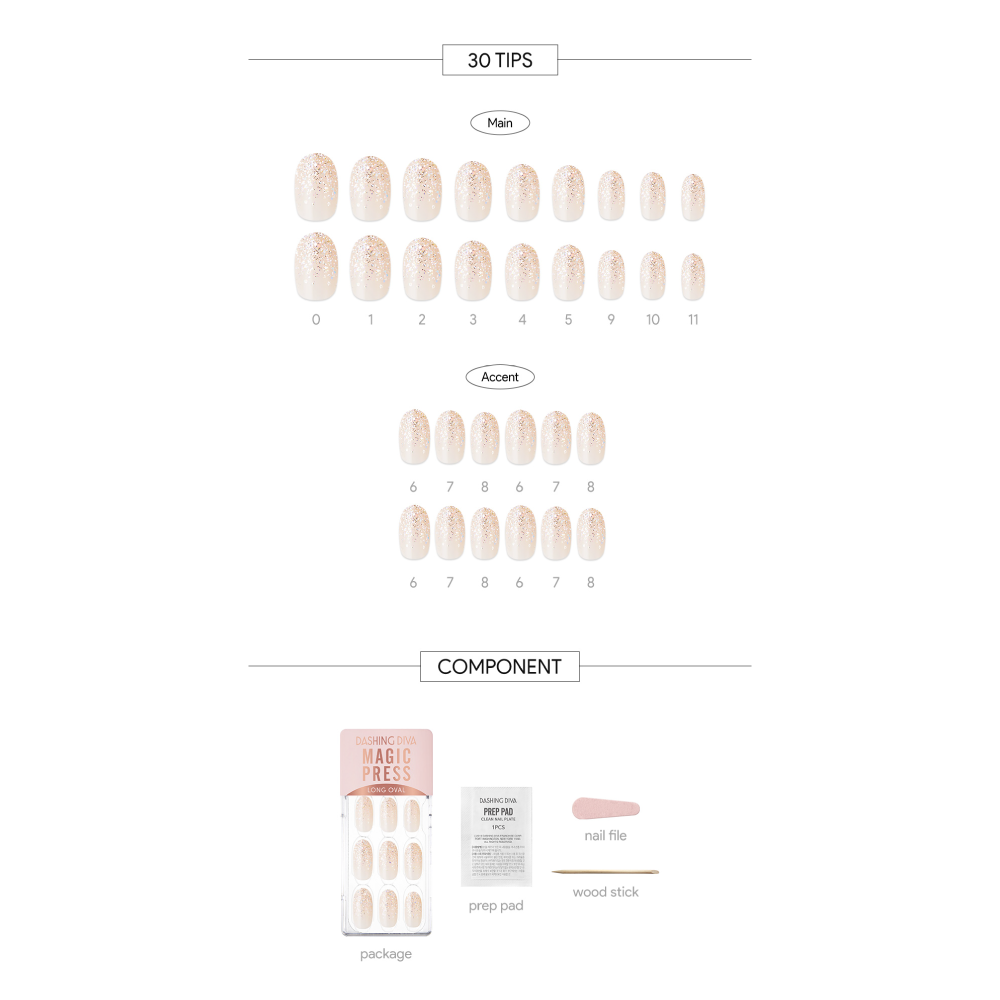 Uñas Press On Manicura Dashing Diva MDR2F069OL DD01-253-2