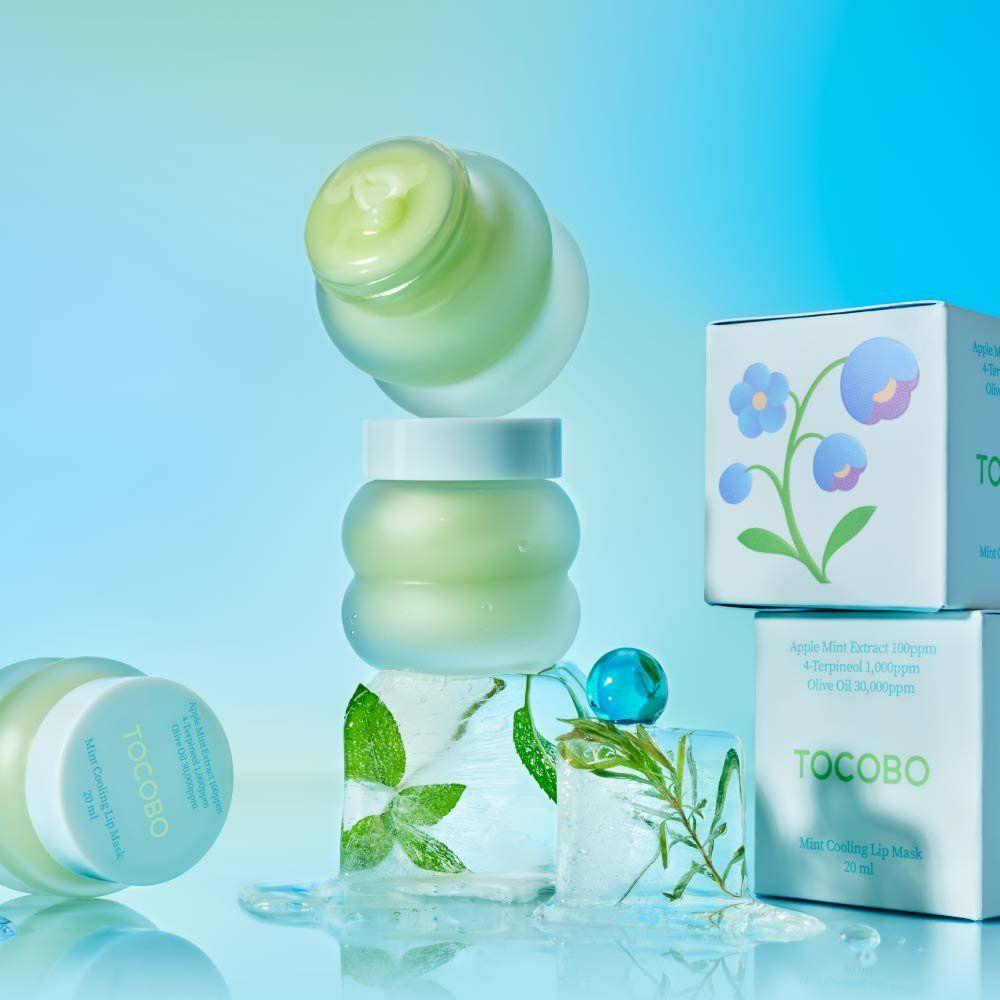 Mascarilla hidratante Tocobo labios con efecto refrescante-4