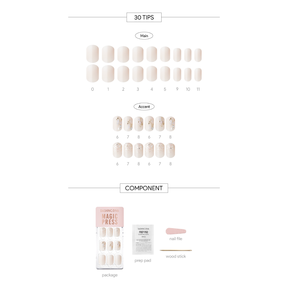 Magic Gel Press Manicure: MDR2F072RR (Regular Round)-2