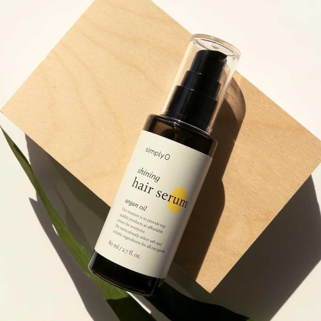 Sérum capilar SimplyO con aceite argán para aportar brillo-1