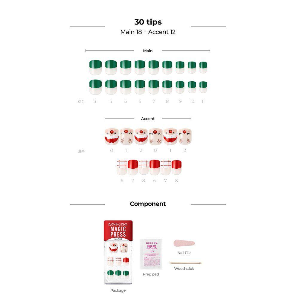 Uñas Magic Gel Press Manicure: MDR827SS-2