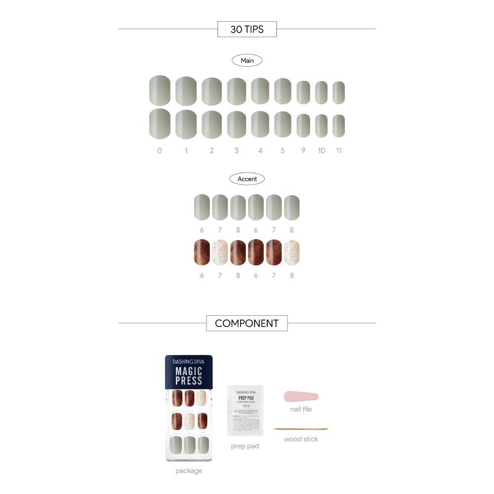 Uñas Press On Manicura Dashing Diva MDR2F038RR DD01-233-2