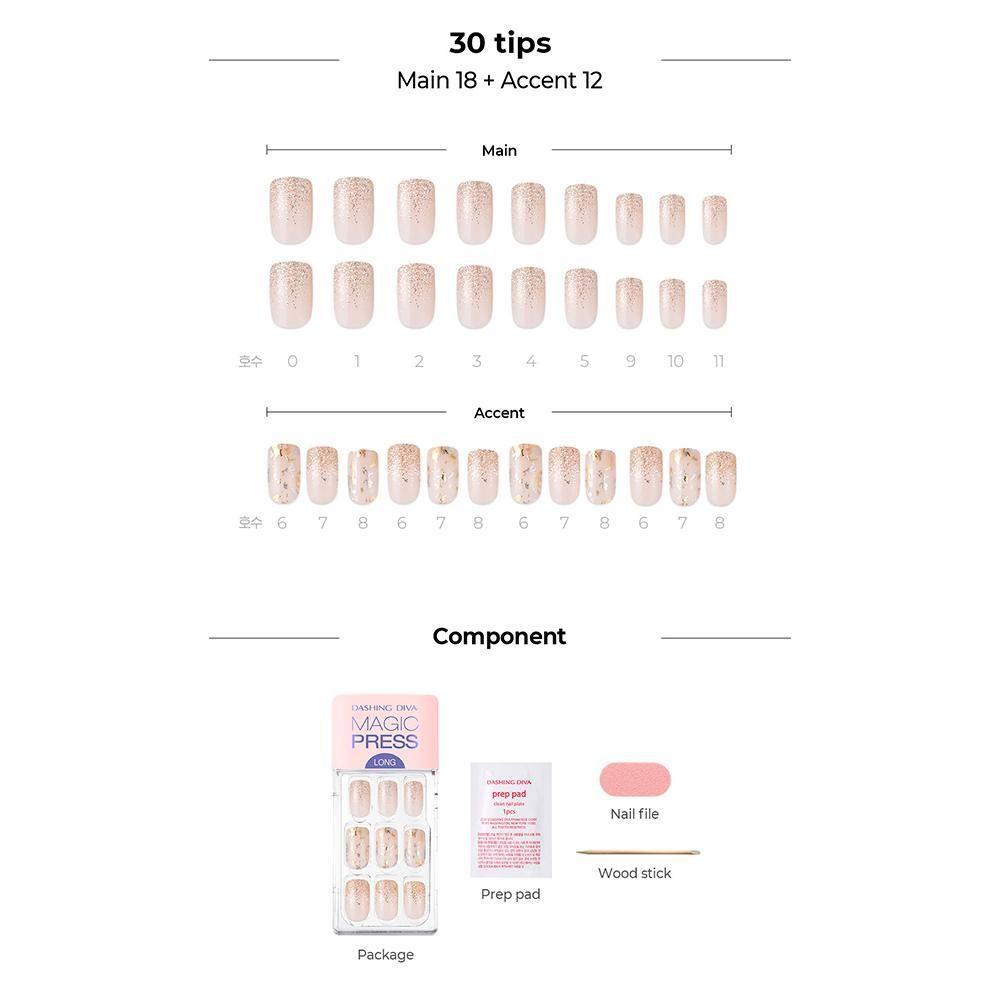 Magic Gel Press Manicure MDR717SL Square Long-Super Slim Fit-3