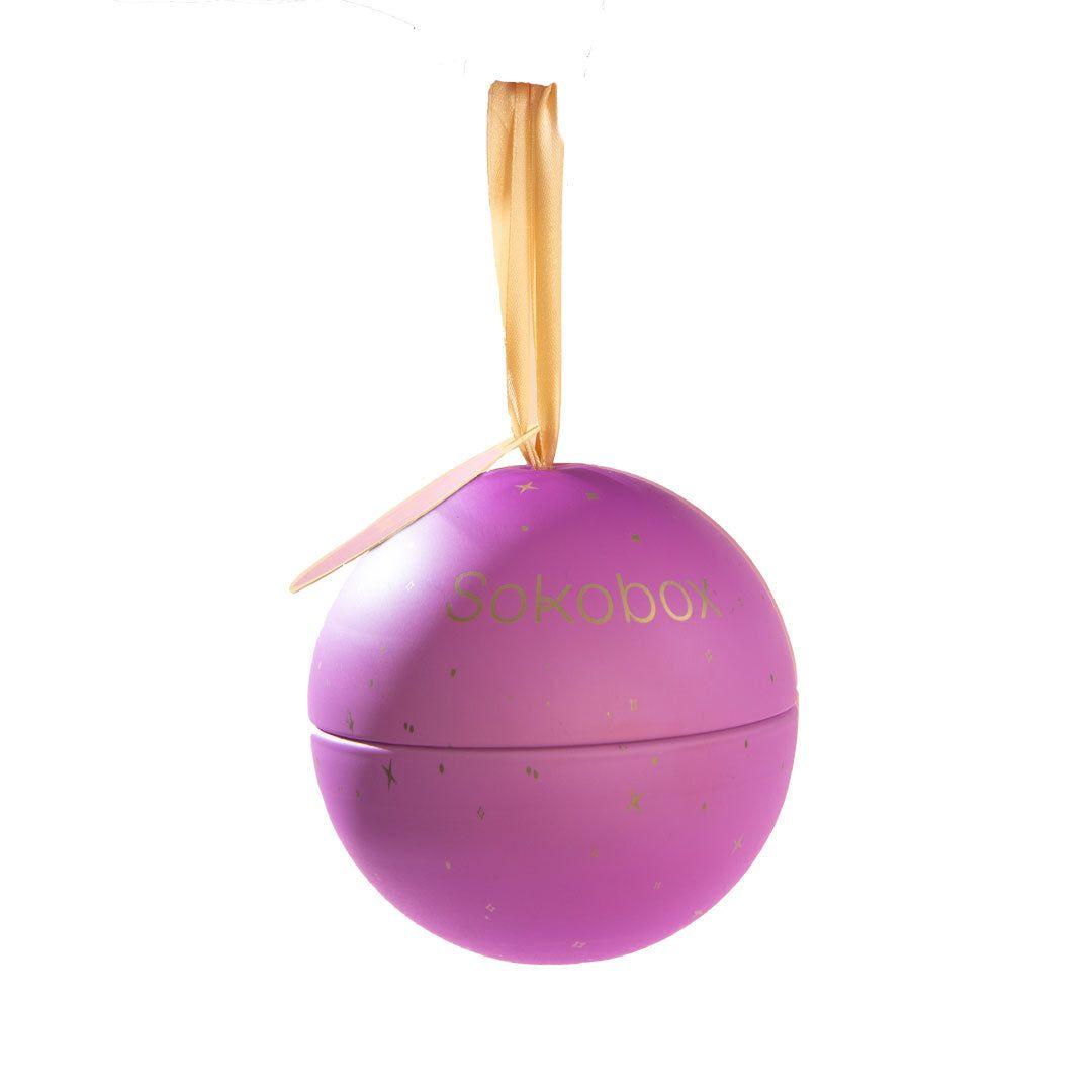 ESFERA CENTELLA MORADA NAVIDAD-0