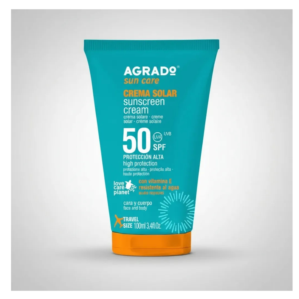 Tubo Crema Solar SPF50 Agrado-1