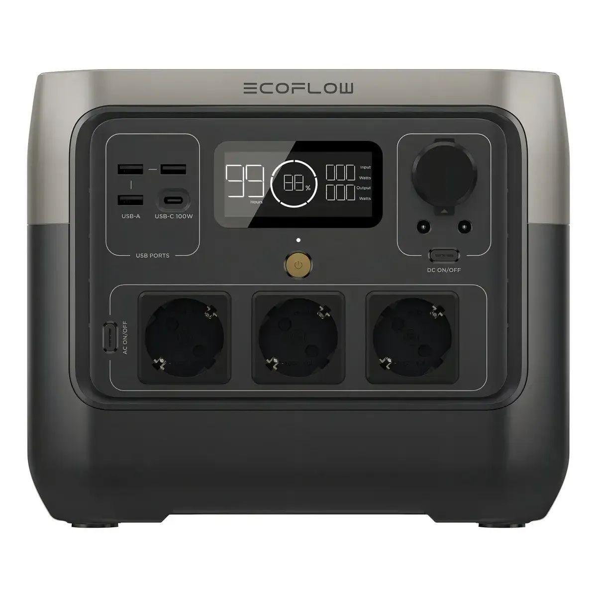 Estacion de Energia Ecoflow River 2 Pro 768Wh Panel 220W Bifacial Negro-6