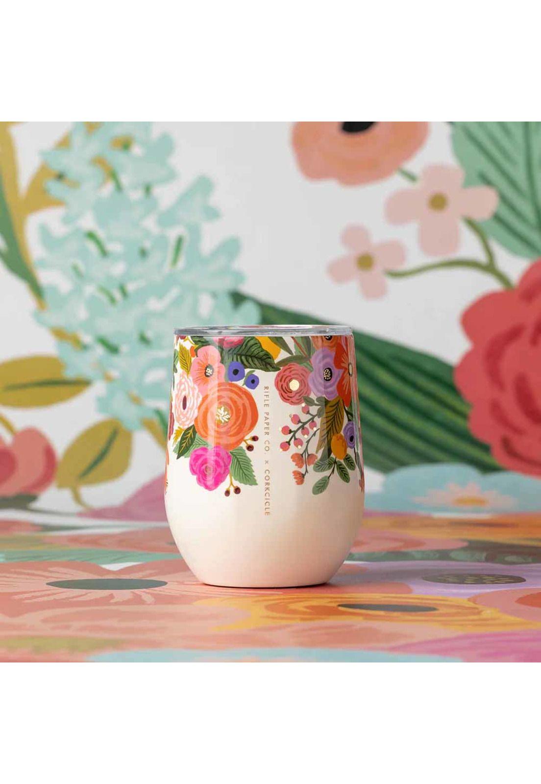 Copa Térmica 355ml Rifle Paper Garden Party Cream-3