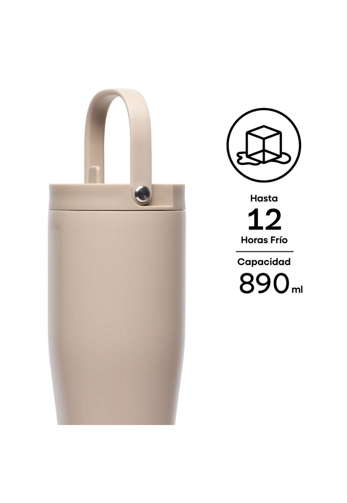 Vaso térmico Hermético Go Cup XL 880ml Desert-3