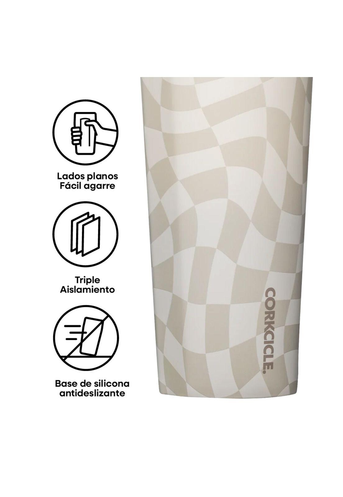 Vaso Térmico Cold Cup 700ml Wavy Checkerboard Neutrals-5