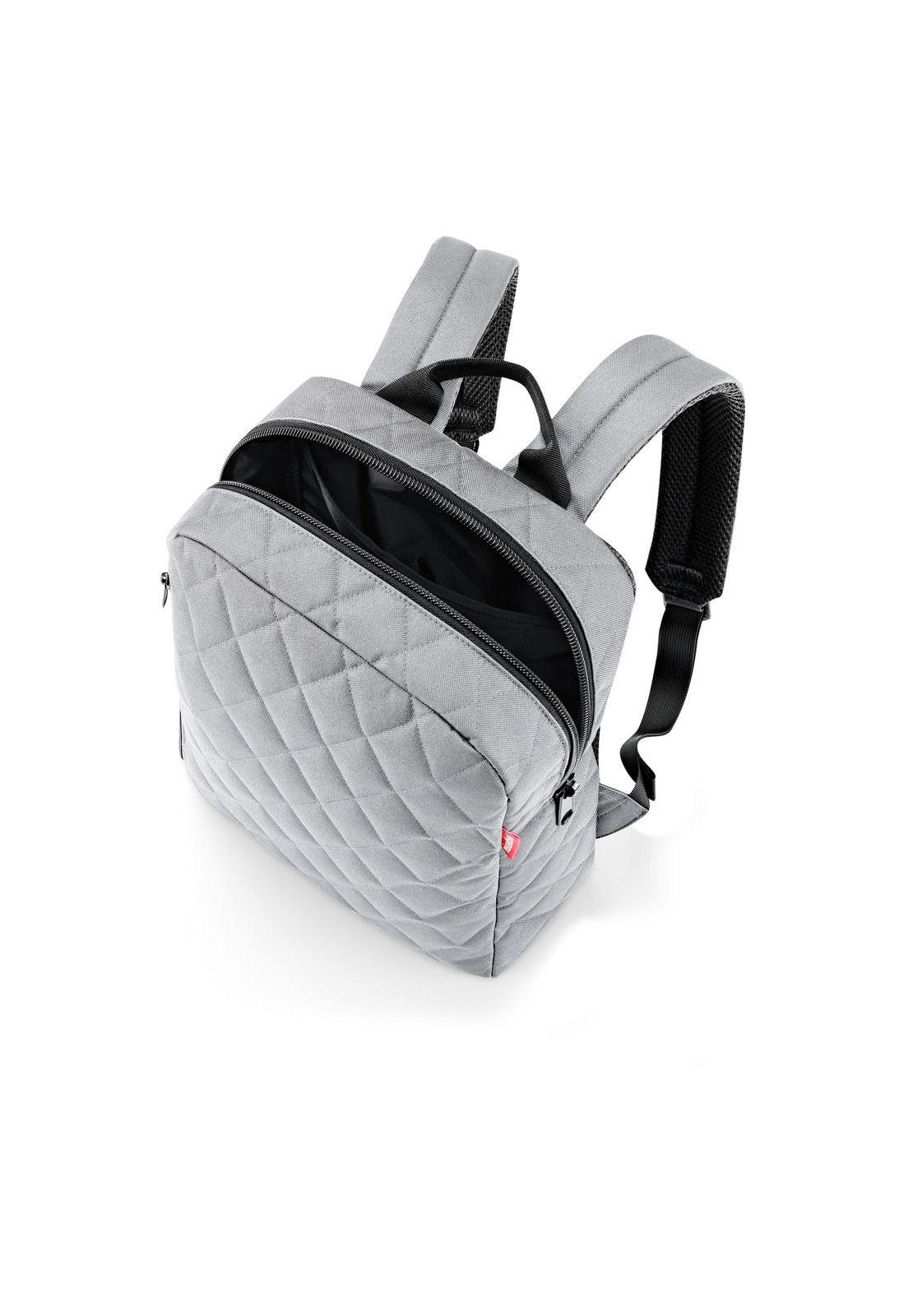 Mochila classic M rhombus - light grey-2