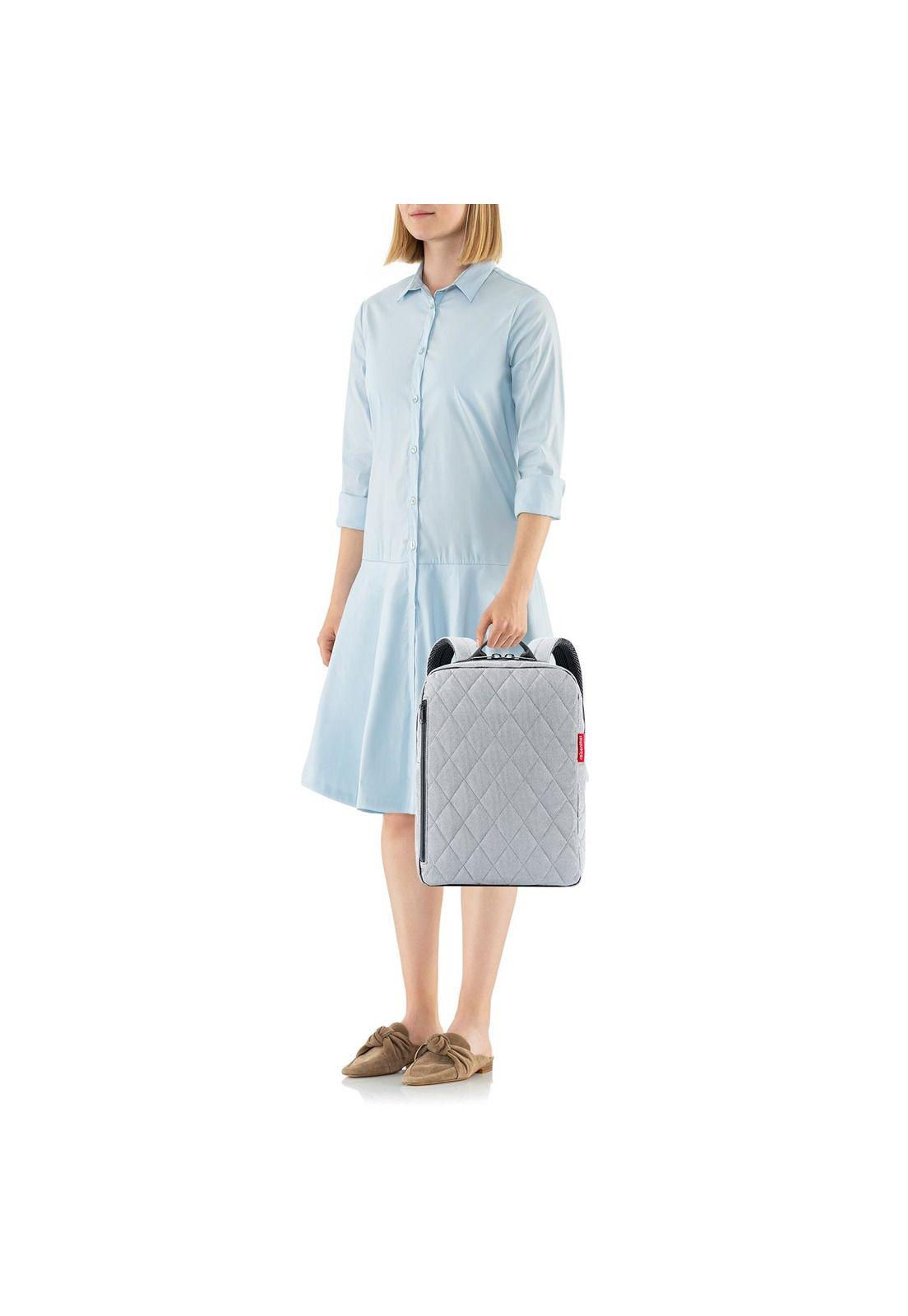Mochila classic M rhombus - light grey-3
