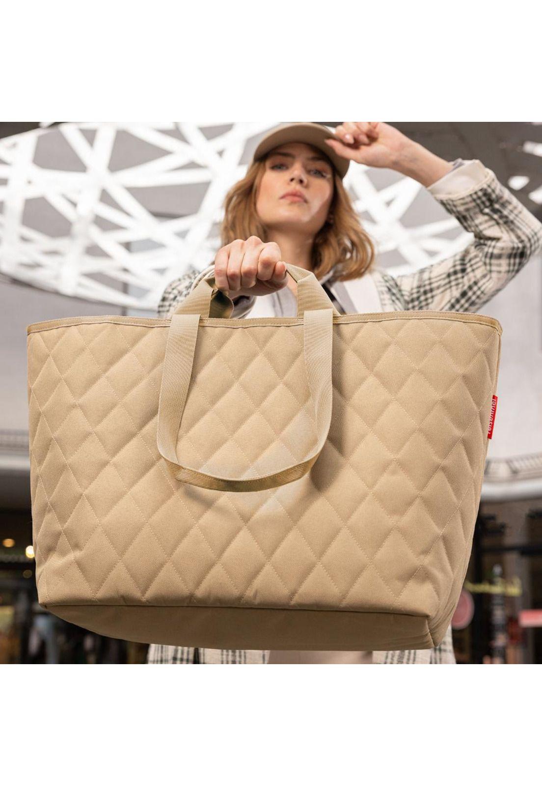 Cartera shopper L rhombus - ginger-3