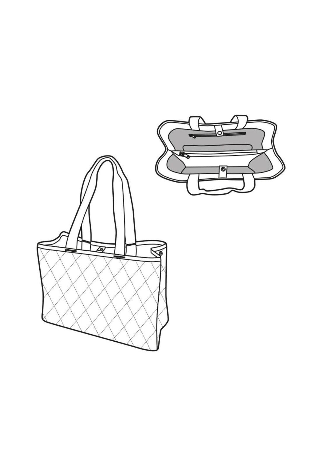 Cartera shopper L rhombus - ginger-5