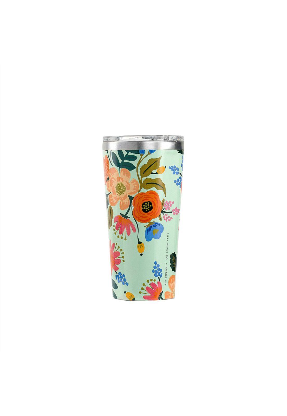 Vaso Térmico 475ml Paper Gloss Mint Lively Floral-2