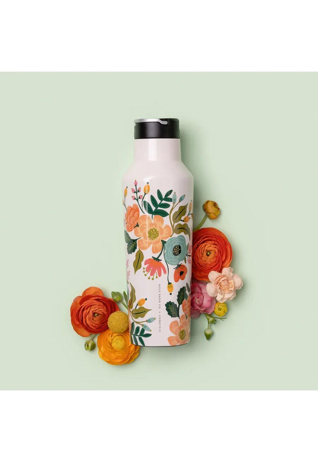 Botella de agua Térmica Sport 600ml Rifle Paper - Gloss Cream Lively Floral-4