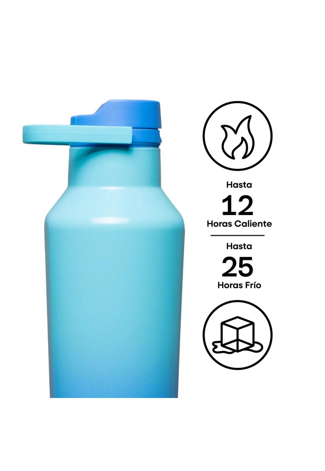 Botella de agua Térmica Sport 600ml Boom Box Blue-4