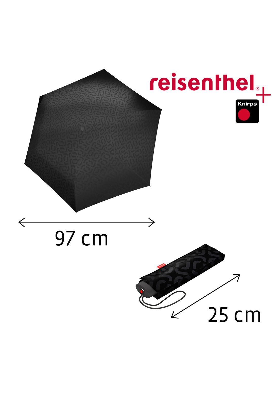 Paraguas Knirps+Reisenthel pocket mini - signature black hot print-3