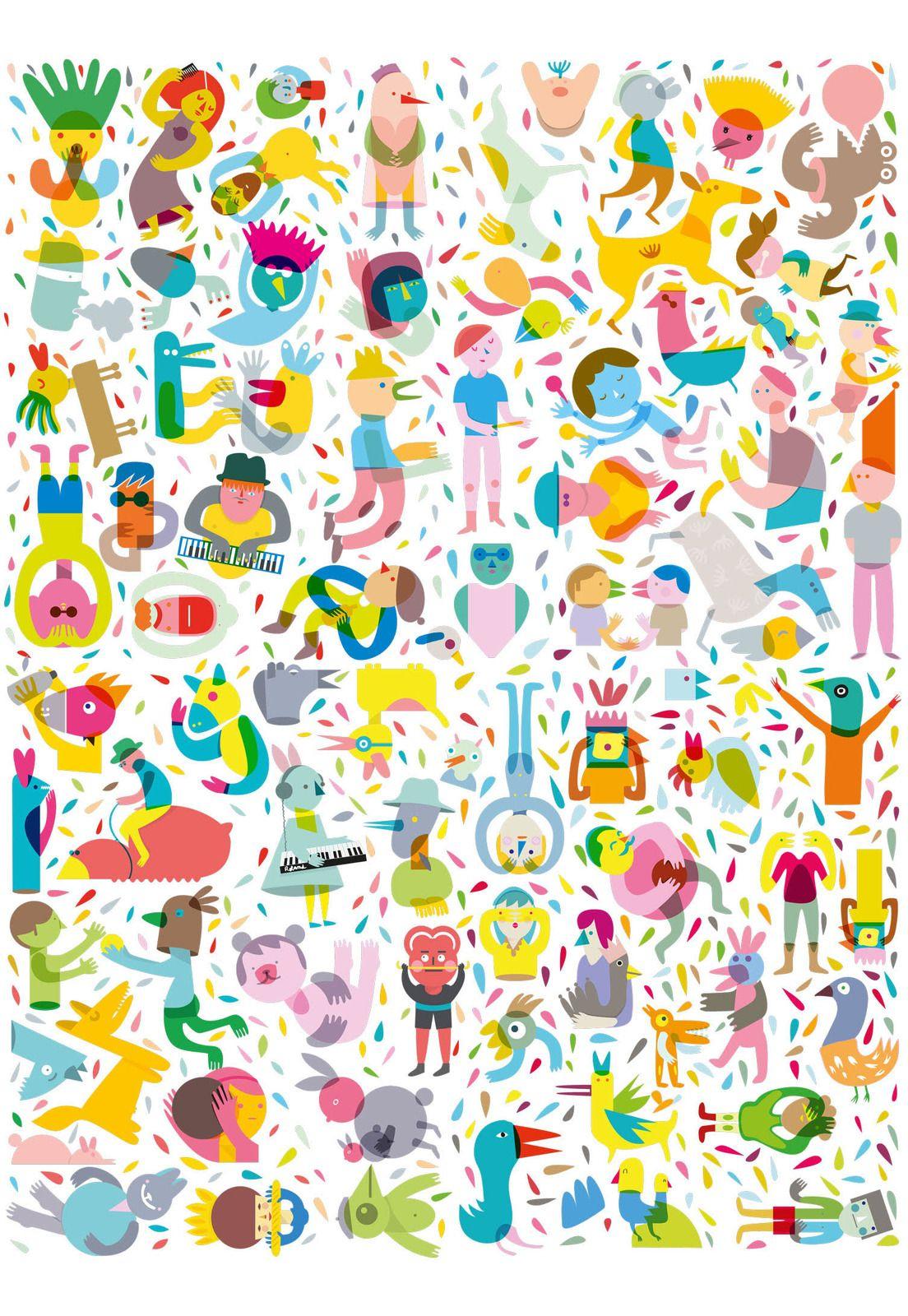 Puzzle Shiny Happy People 500 piezas-2