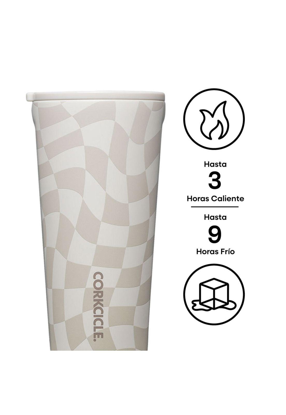 Vaso Térmico 475ml Wavy Checkerboard Neutrals-2