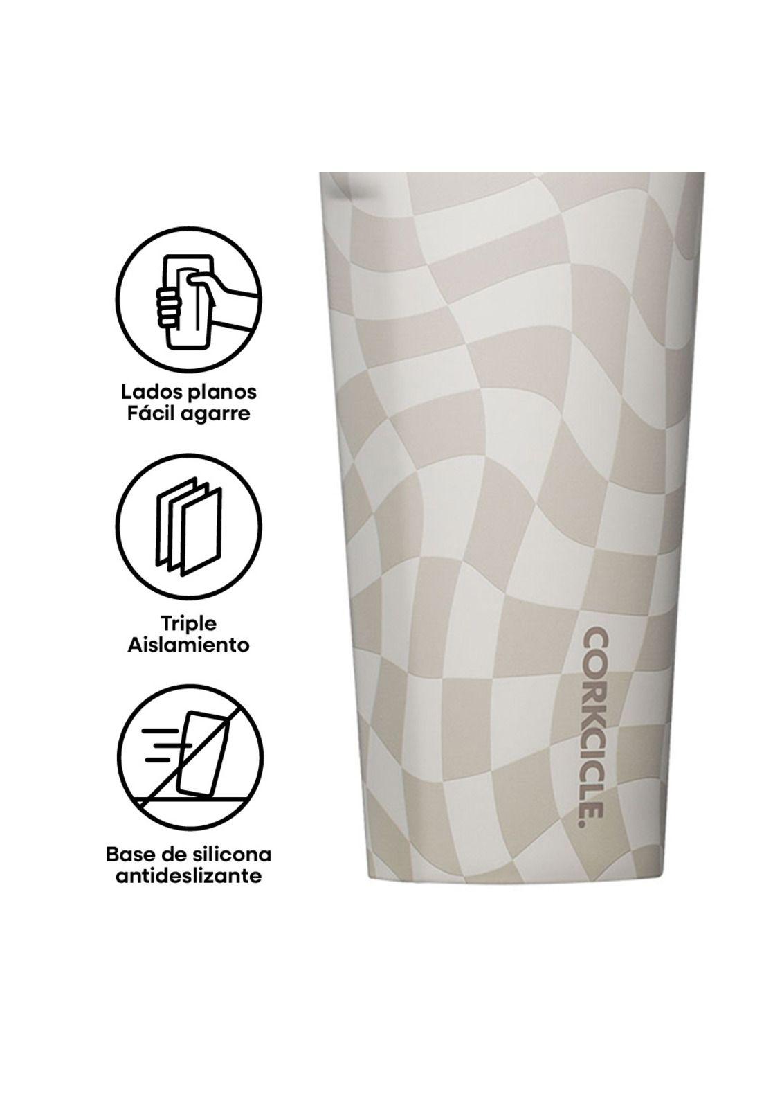Vaso Térmico 475ml Wavy Checkerboard Neutrals-3