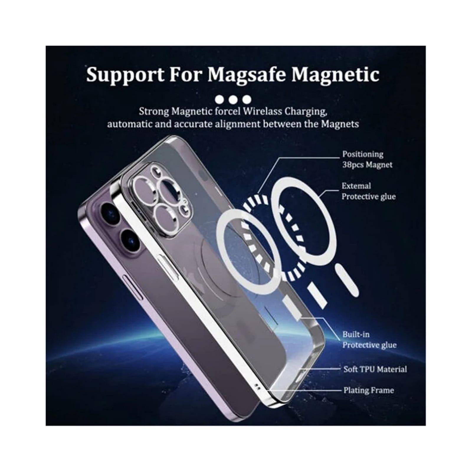 Funda Transparente de lujo con magfase Para Iphone 12 Pro Max-1