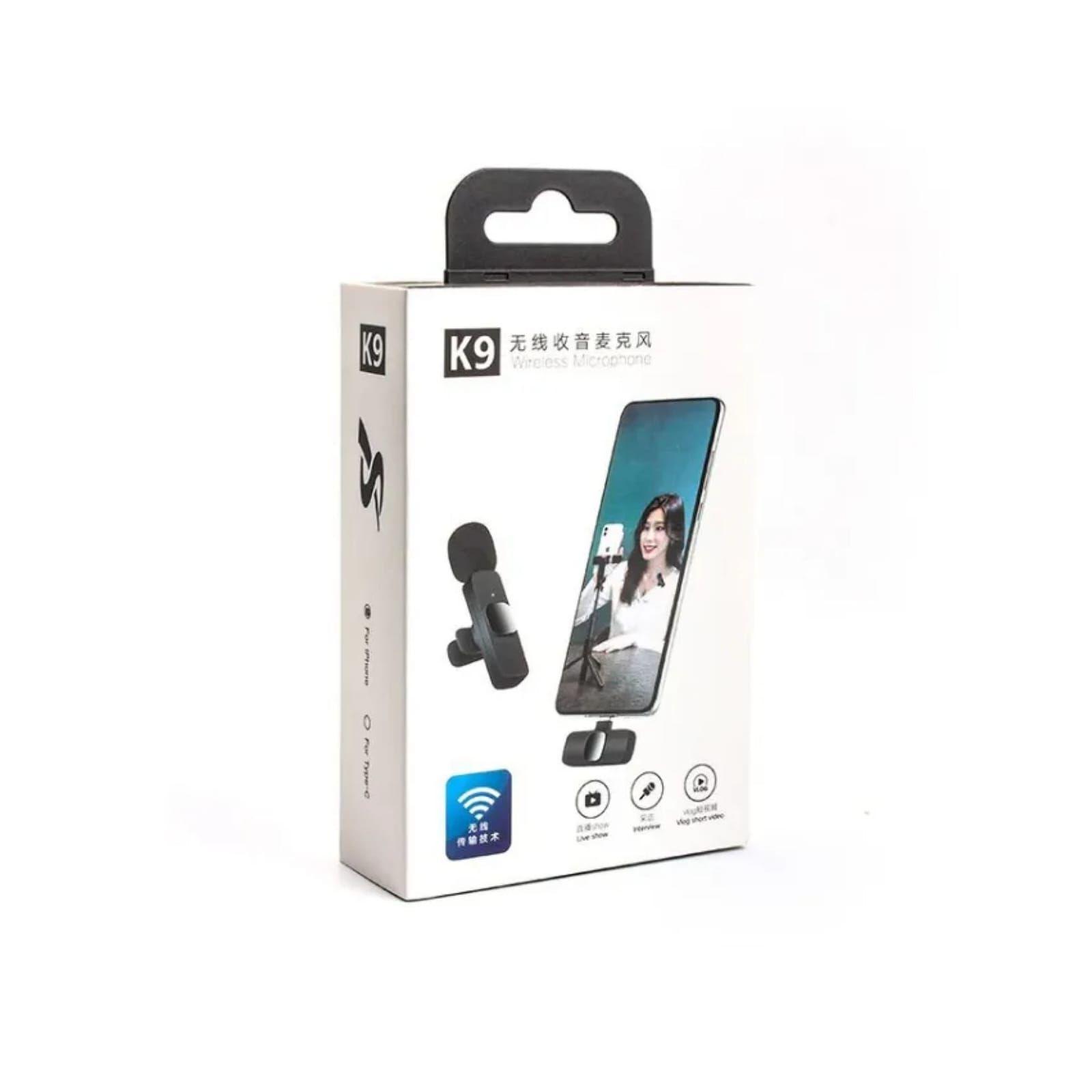 Dos Mini Micrófono K9 Inalámbrico Para Celular Tipo C-1
