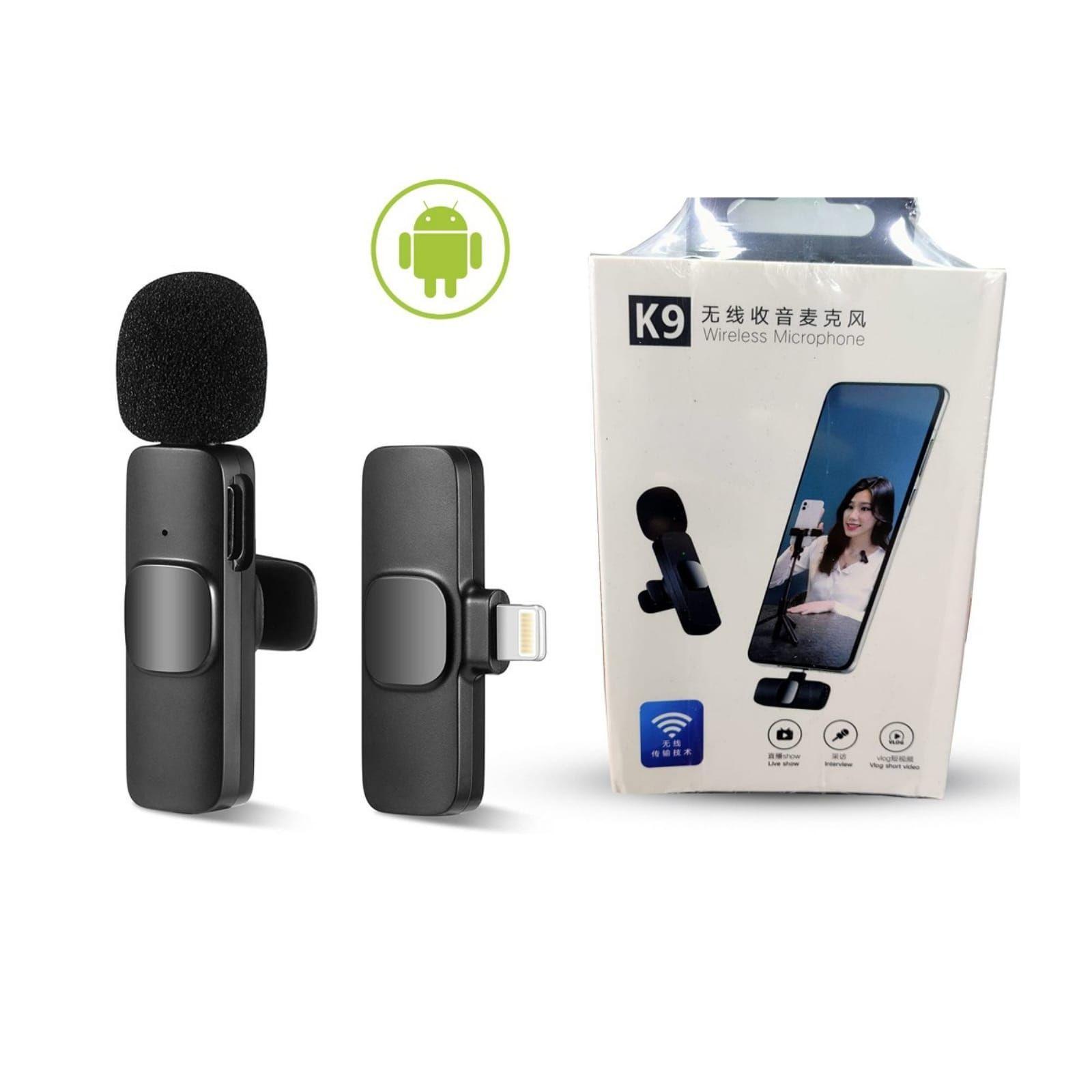 Dos Mini Micrófono K9 Inalámbrico Para Celular Tipo C-3