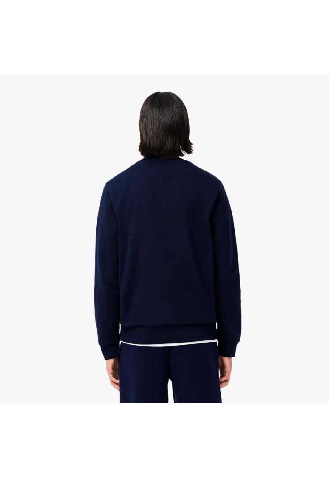 Poleron Cuello Redondo Hombre Lacoste SH9608 Negro-1