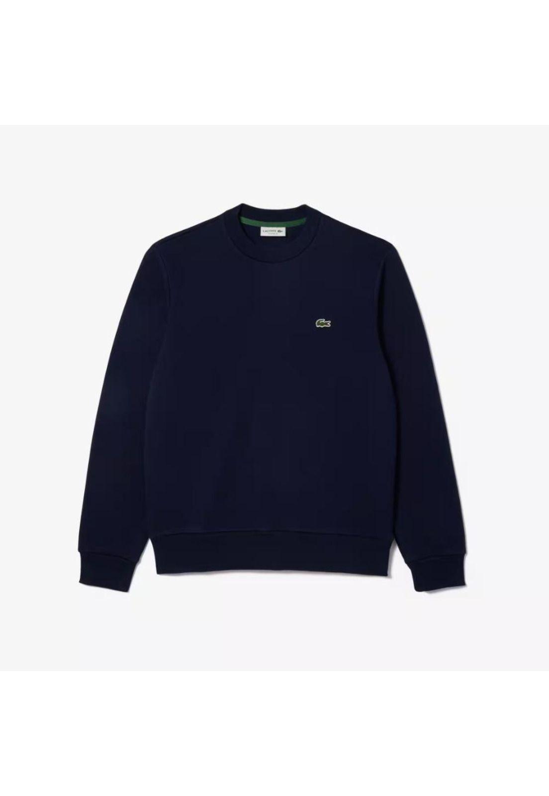 Poleron Cuello Redondo Hombre Lacoste SH9608 Negro-2