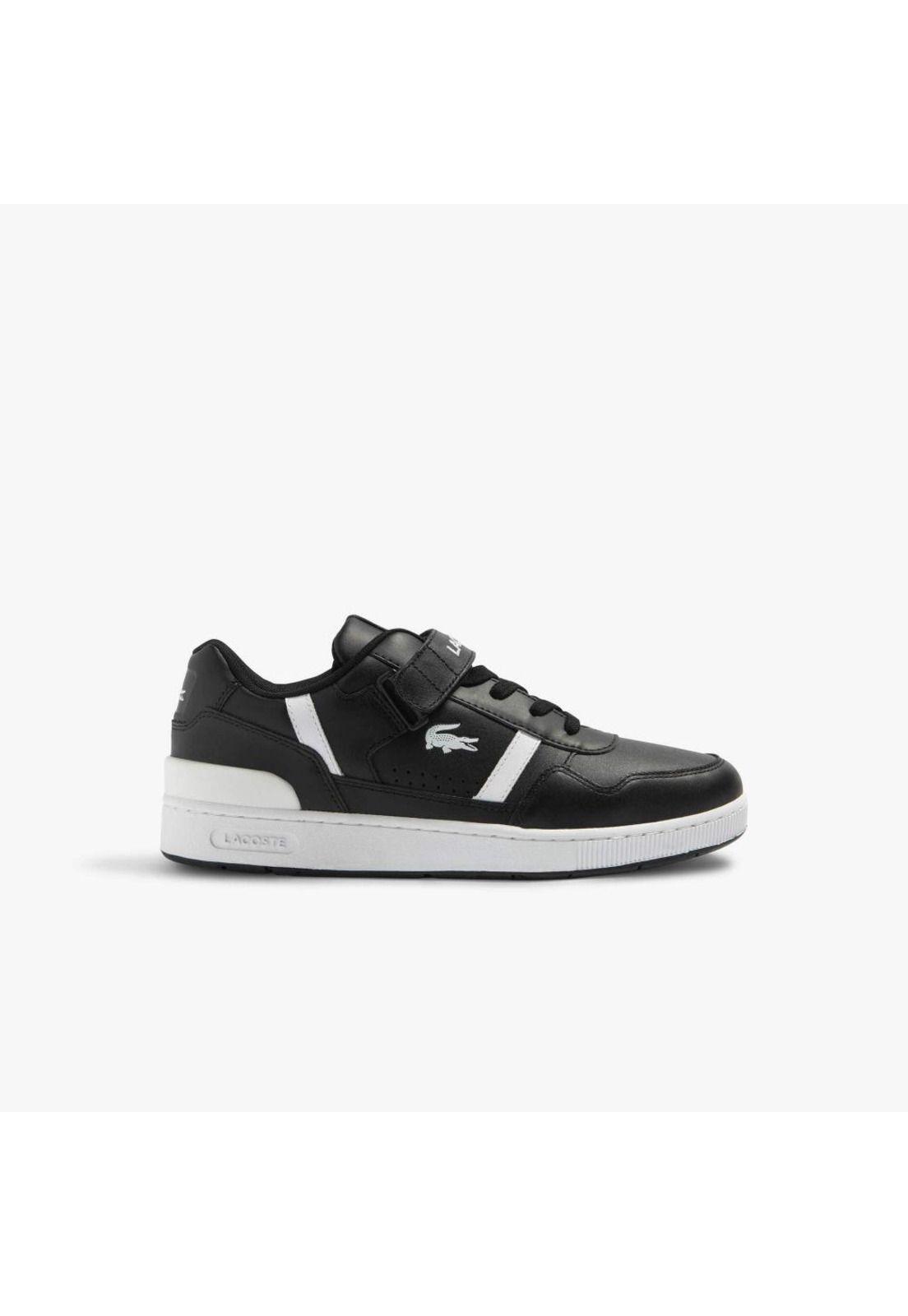 Zapatilla Lacoste T-Clip Cuero Hombre Negro-0