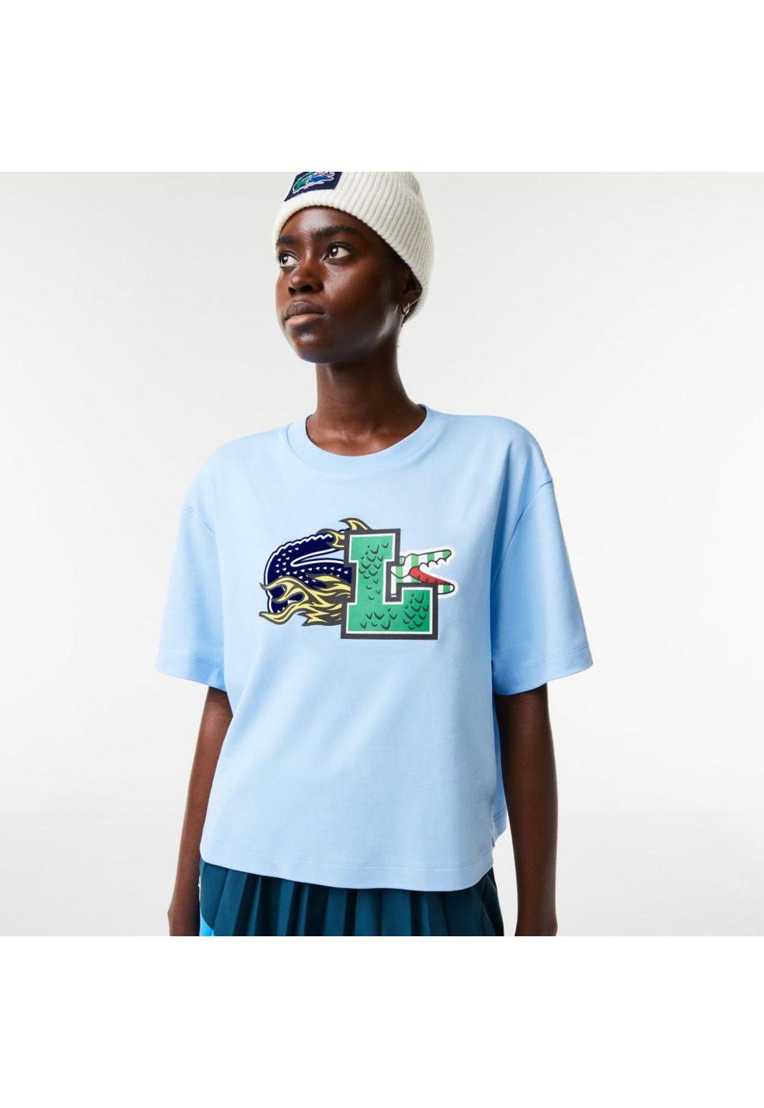 Polera Lacoste Tf9204 Mujer Celeste-0
