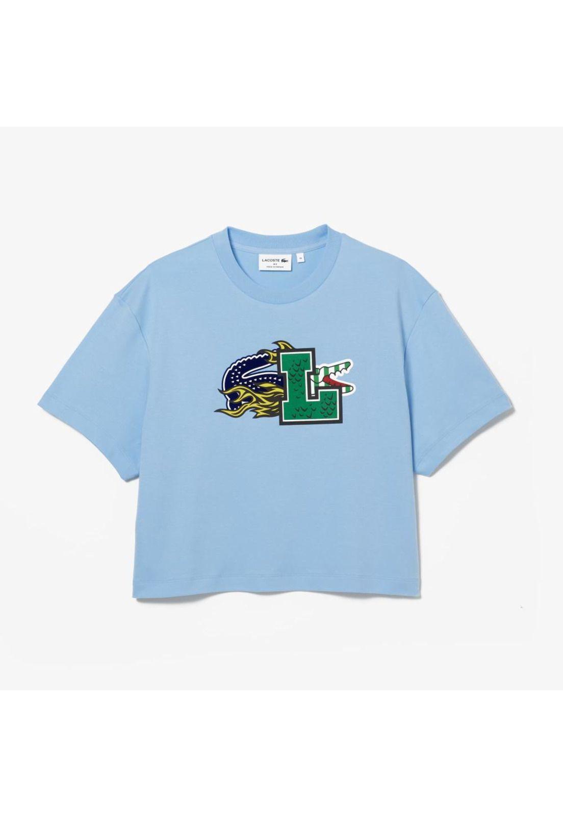 Polera Lacoste Tf9204 Mujer Celeste-1