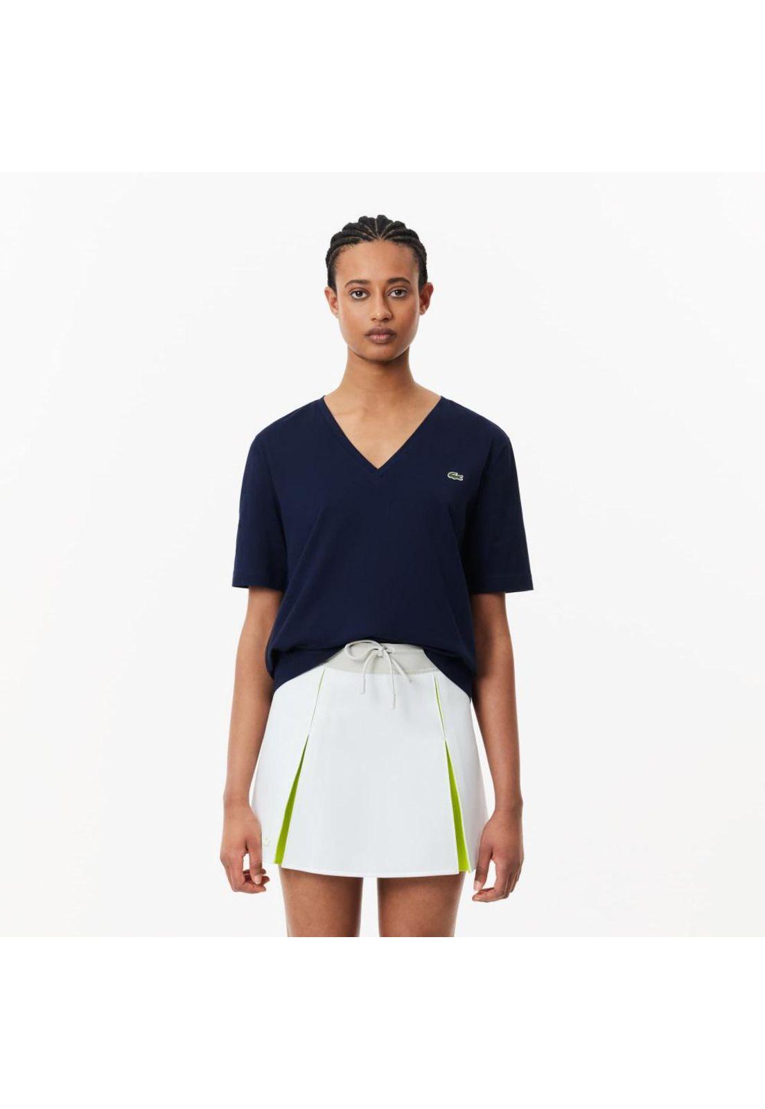 Polera Lacoste TF7300 Mujer Blanco-0