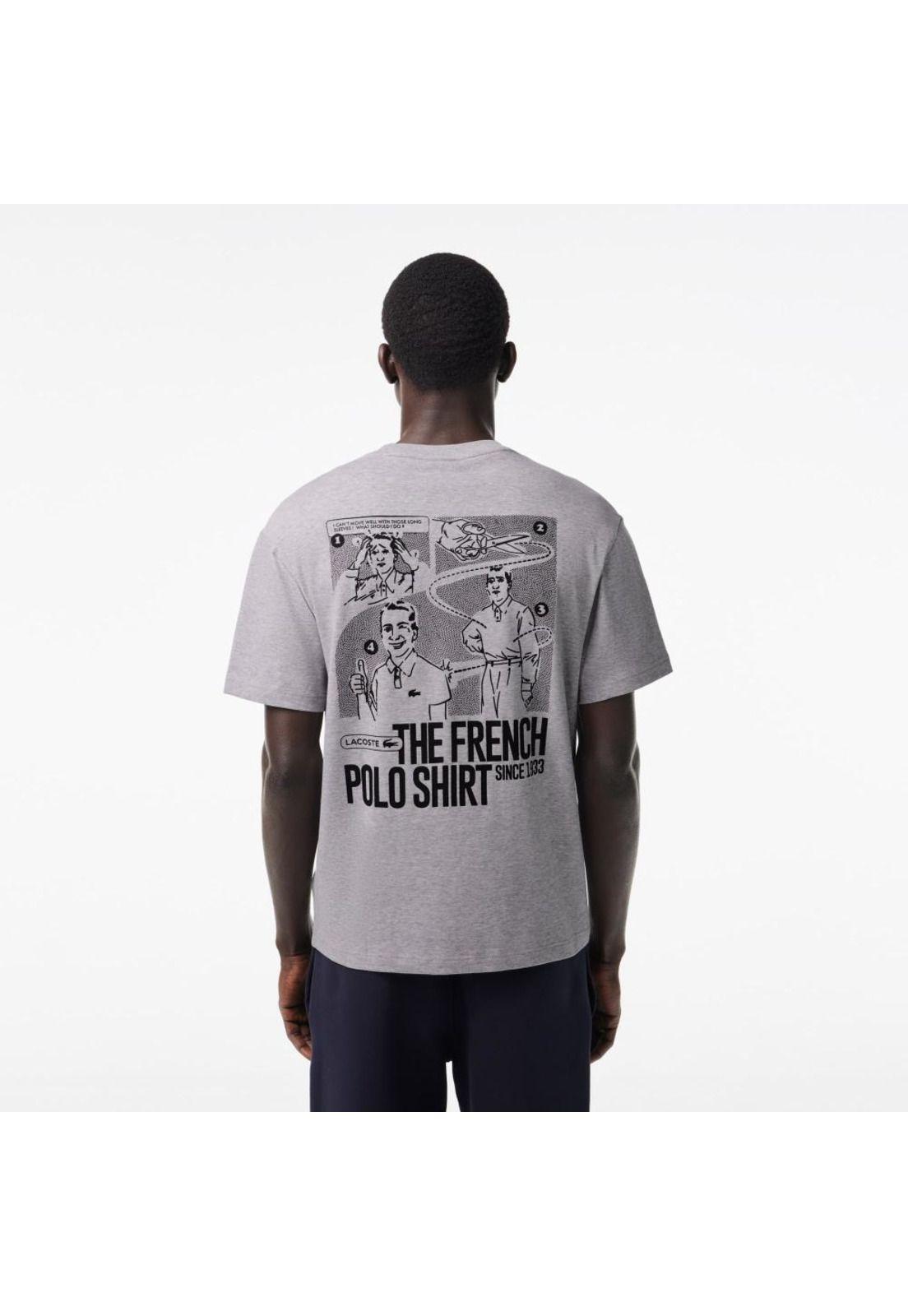 Polera Lacoste TH7363 Hombre Gris-1