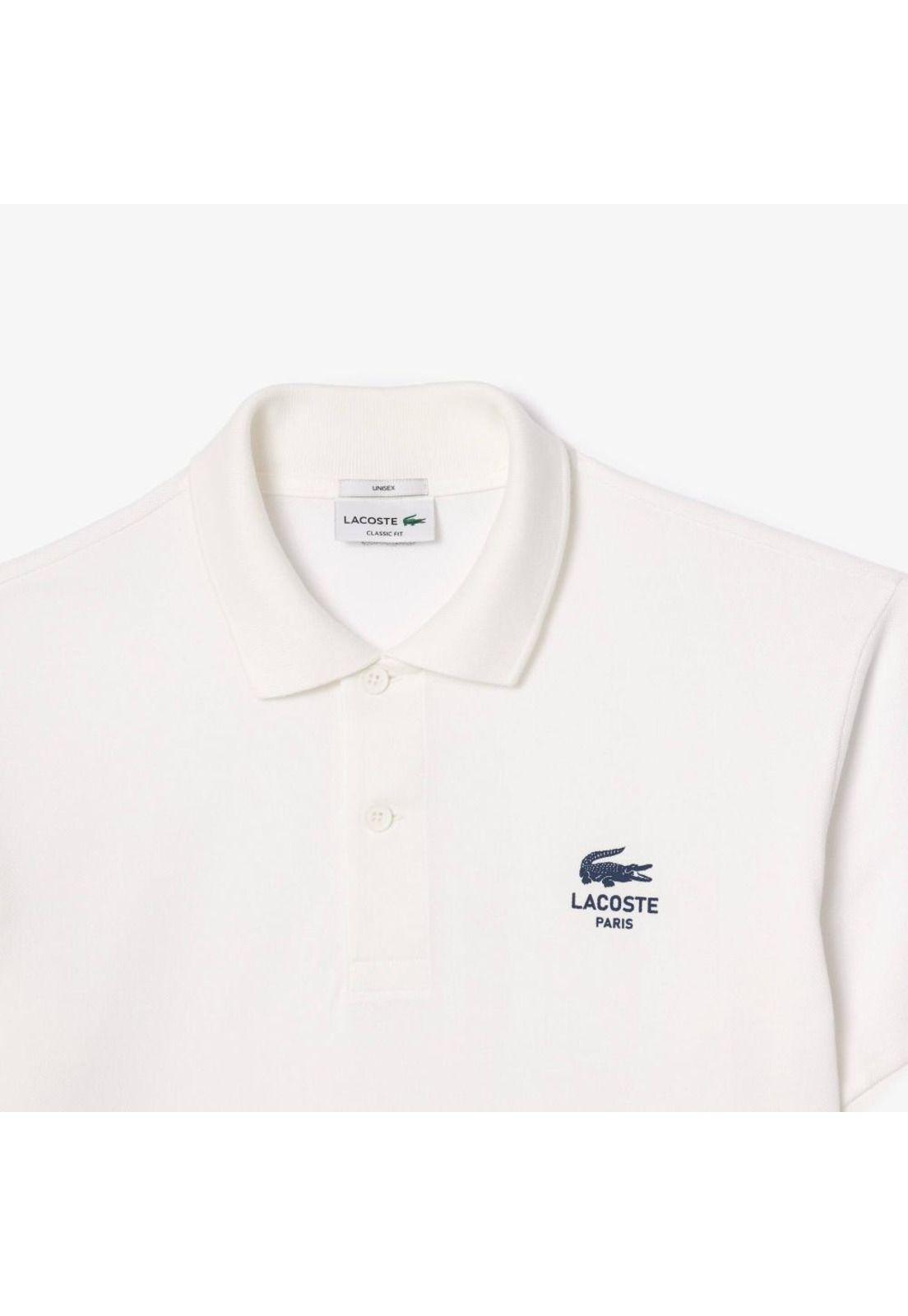 Polera Polo Algodón Unisex Lacoste PH2723 Blanco-3
