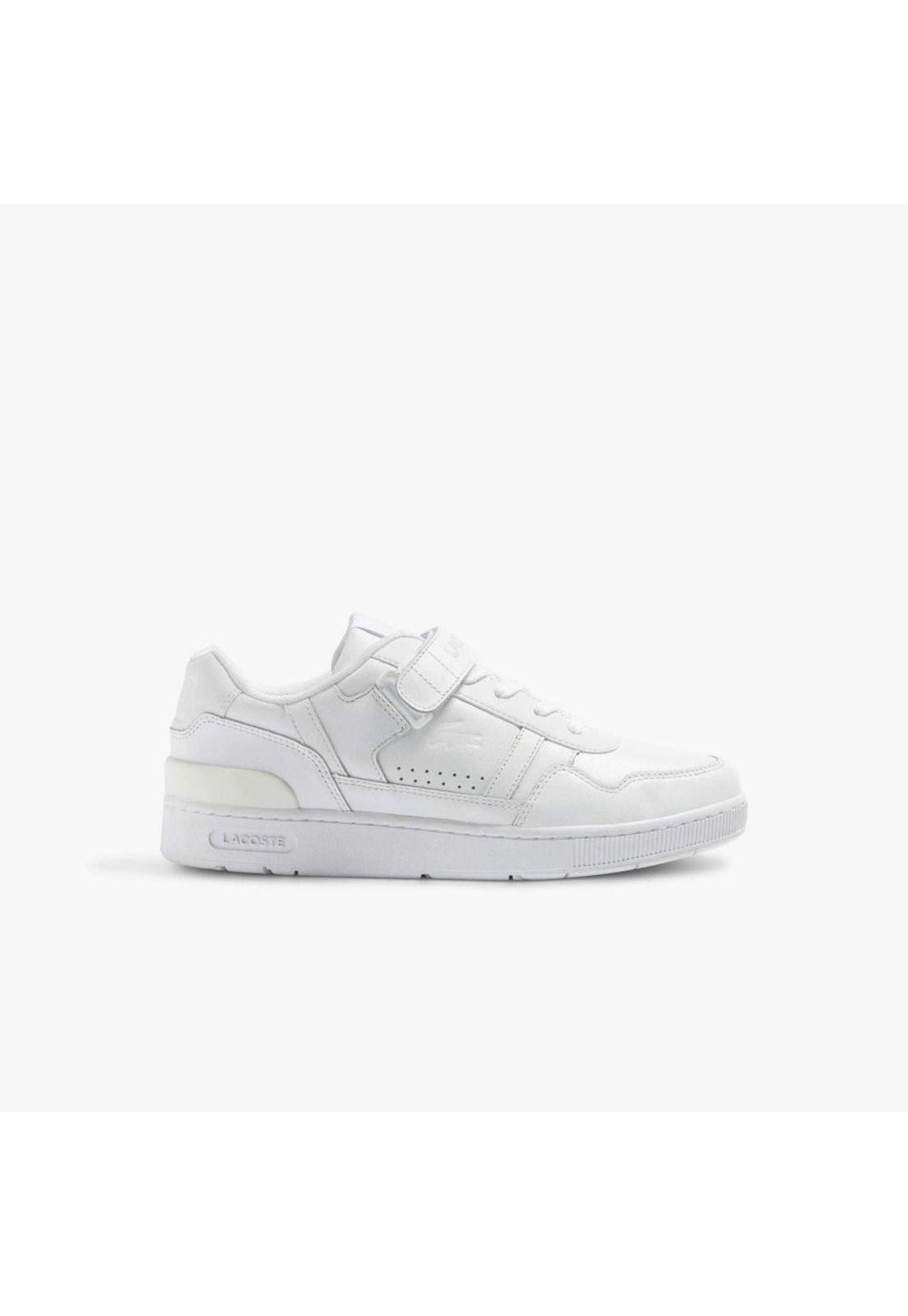 Zapatilla Urbana Lacoste T-clip velcro   Hombre Blanco-0