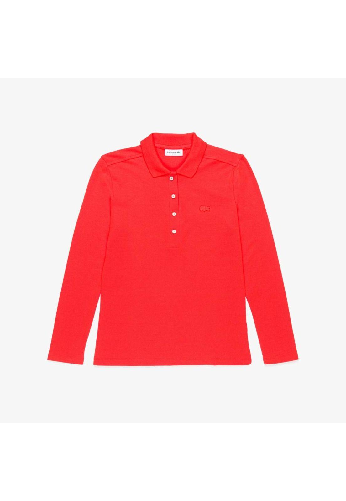 Polera Lacoste PF5464 Mujer Rojo-0