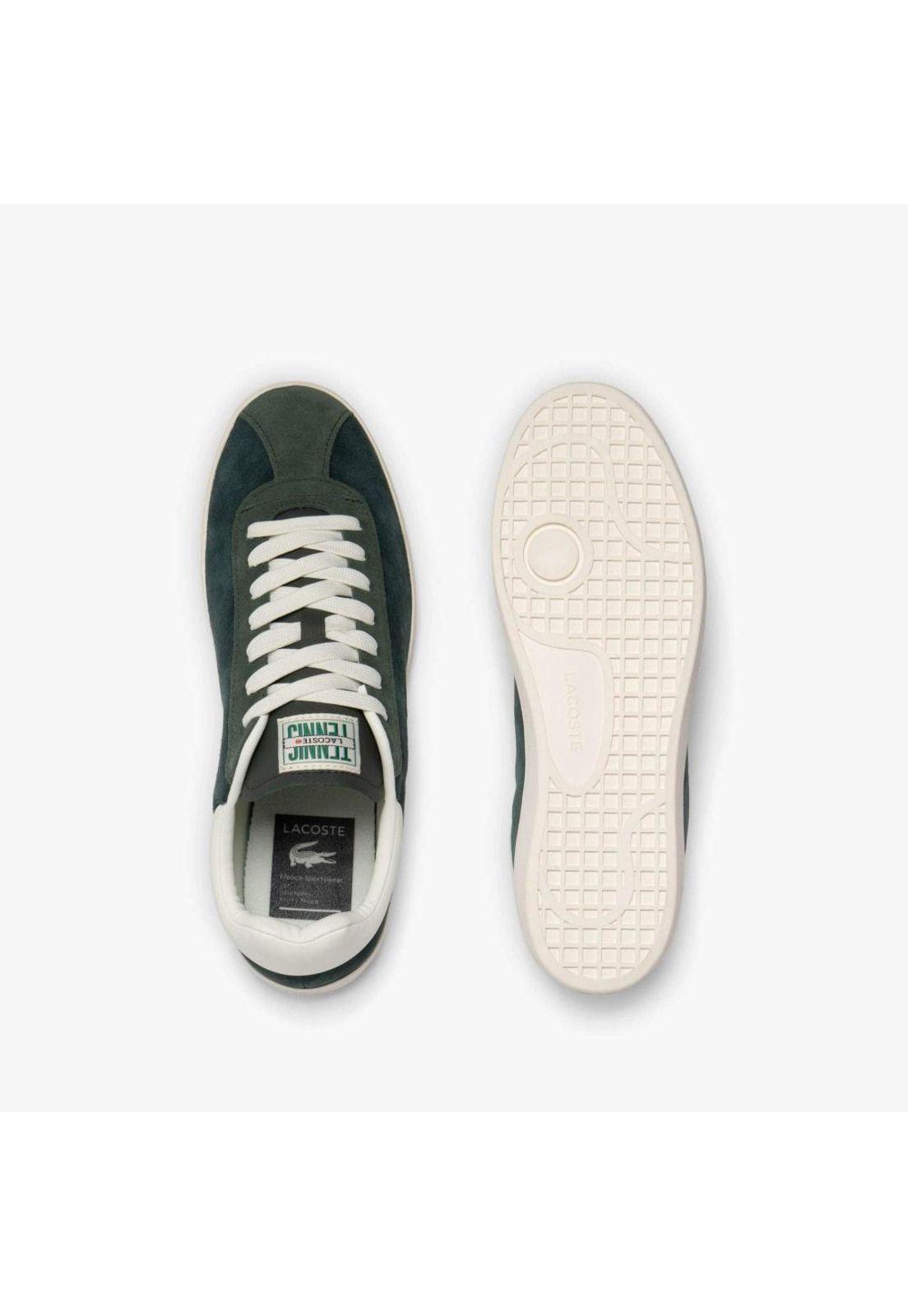 Zapatilla Lacoste Baseshot Premium Hombre Verde-3
