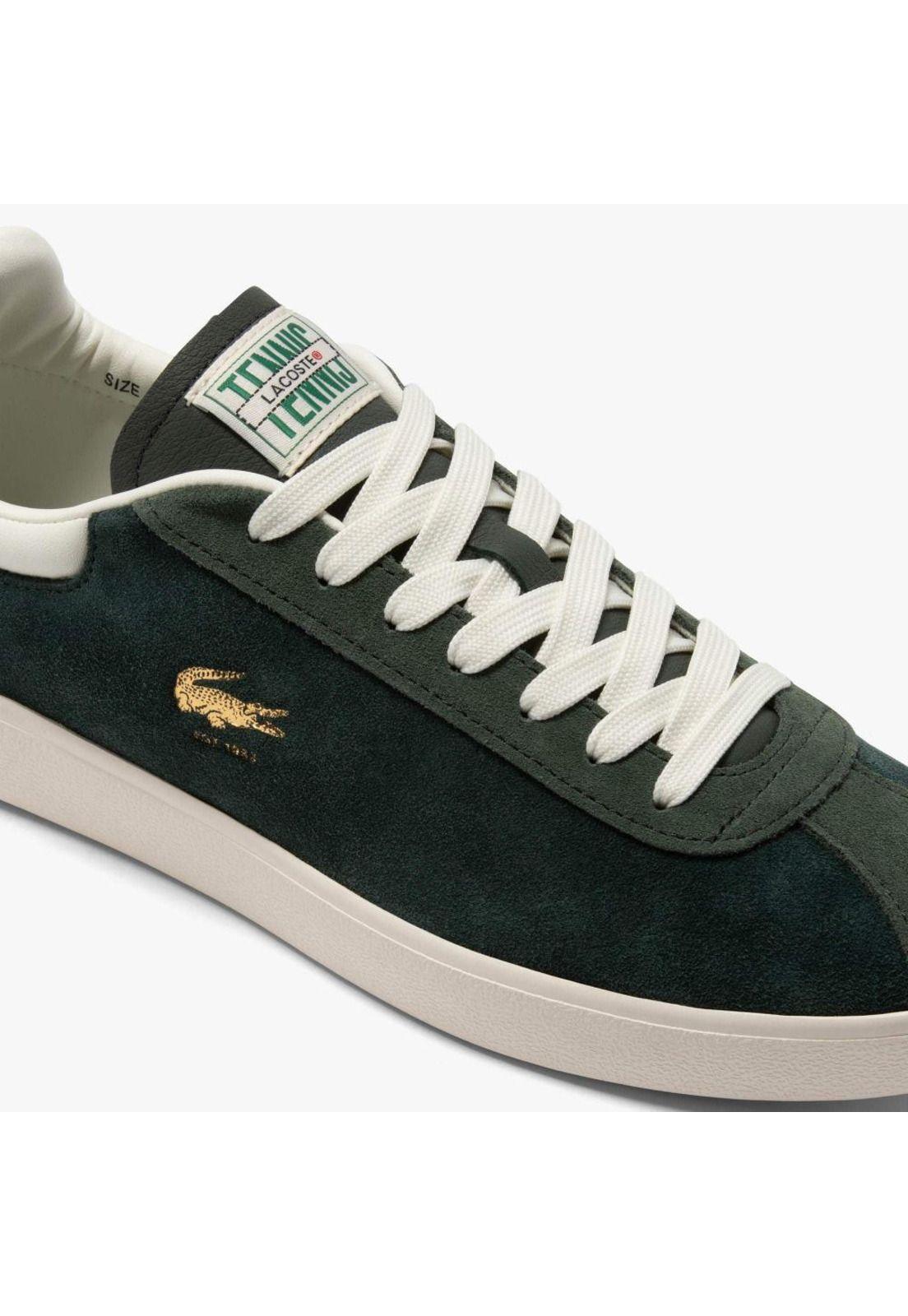 Zapatilla Lacoste Baseshot Premium Hombre Verde-5