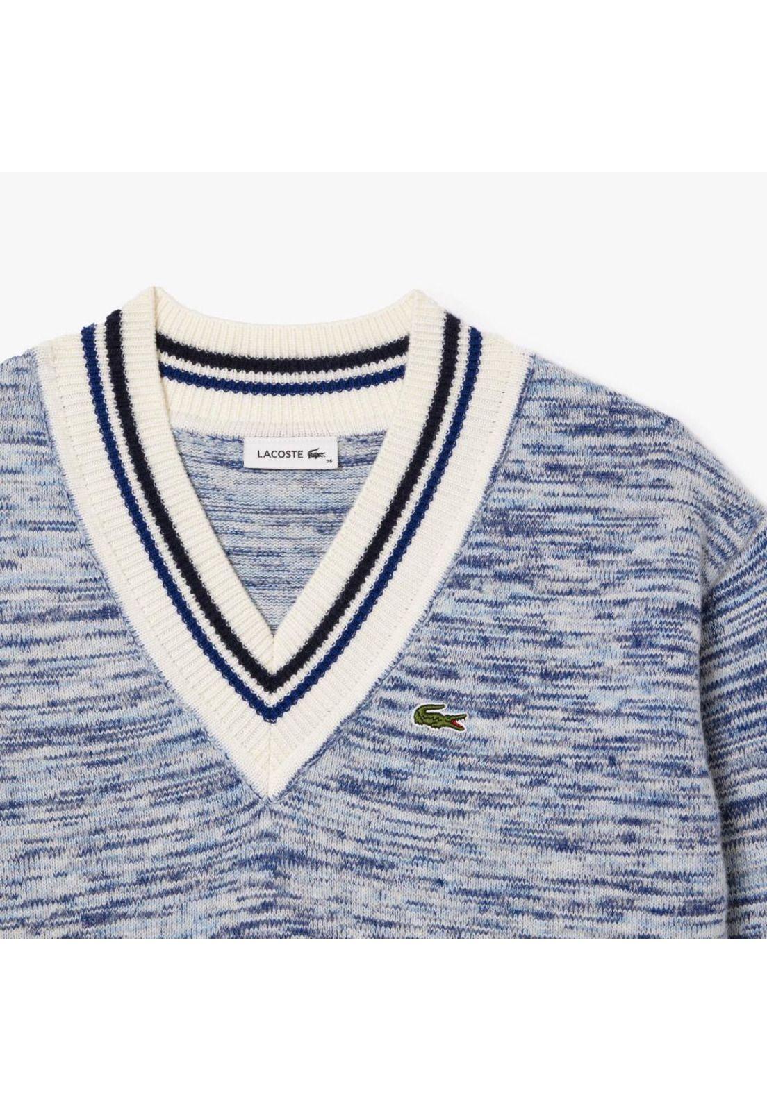 Sweater Lacoste AF0652 Mujer Celeste-3