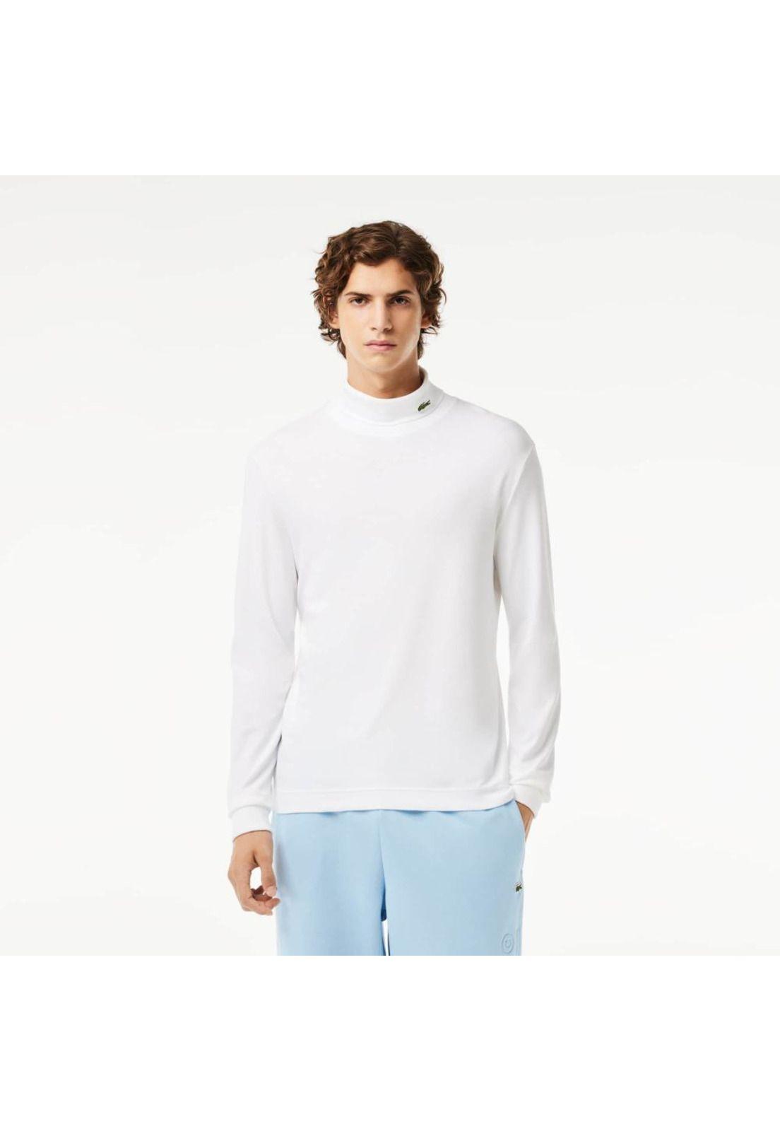 Polera Manga Larga Lacoste UH0223 Hombre Blanco-1