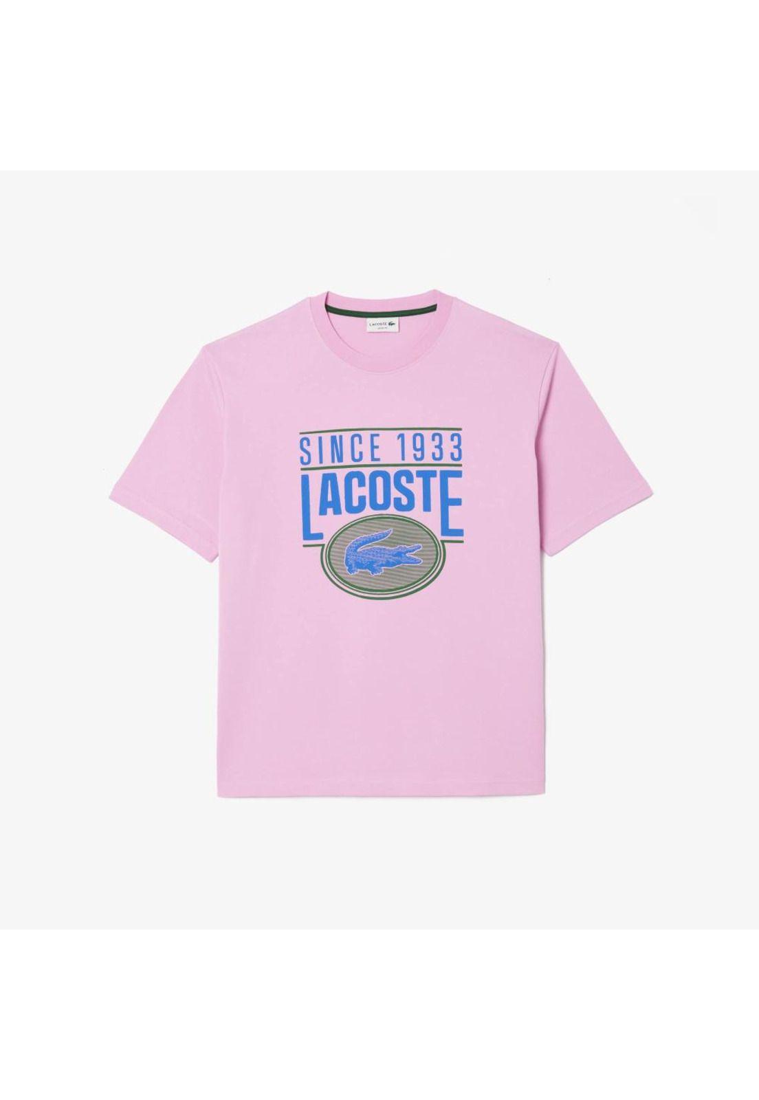 Polera  Lacoste TH7315 Hombre Rosa-1